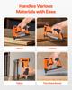 VEVOR Pneumatic Staple Gun, 21 Gauge Air Upholstery Stapler for 80 Series Fine Wire Staples 12.8mm Crown 6mm -16mm Length
