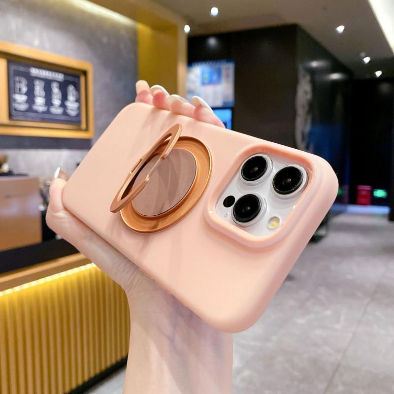 Чехол для телефона из жидкого силикона для IPhone 15 Pro Max С магнитной защелкой Полное покрытие Мягкий на ощупь Противоскользящий Ударопрочный