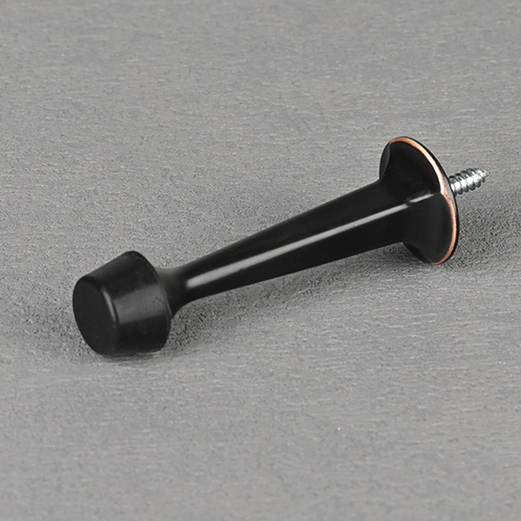 Дверные упоры из цинкового сплава, настенный протектор дверного упора с резиновым буфером, настенная защита дверной фурнитуры, прочная