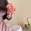 Colorful Hanfu Hair Clip Cloth Ponytail Holder Sweet Flower Hairpin  Girls