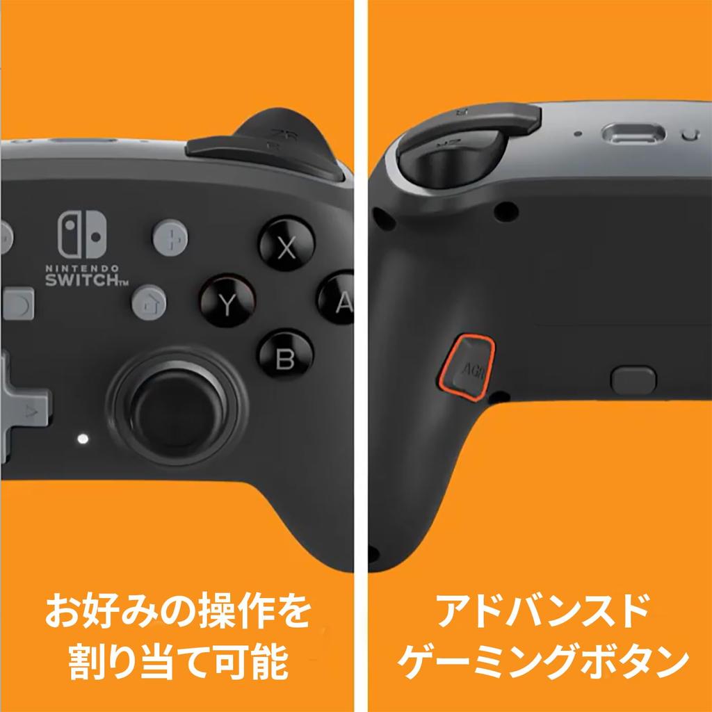 Лицензированный Nintendo беспроводной контроллер PowerA Nano Enhanced для Nintendo Switch Меньше стандартного продукта Продукт - Черный, Размер, 2-летняя гарантия,