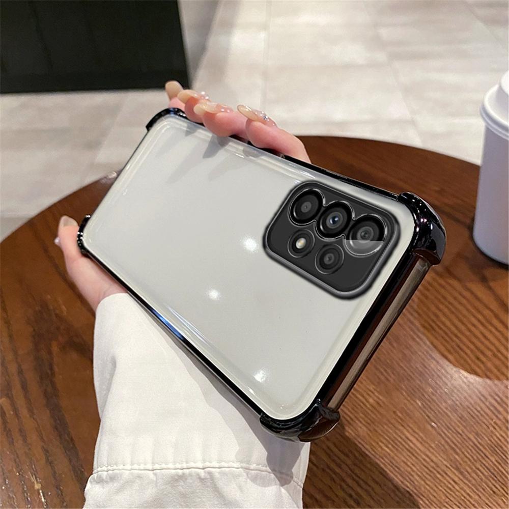 Роскошный противоударный чехол для телефона Samsung A13 A23 A33 A53 A73 A12 A22 A32 A52 A52S A51 A02S A03S Core Прозрачный силиконовый бампер
