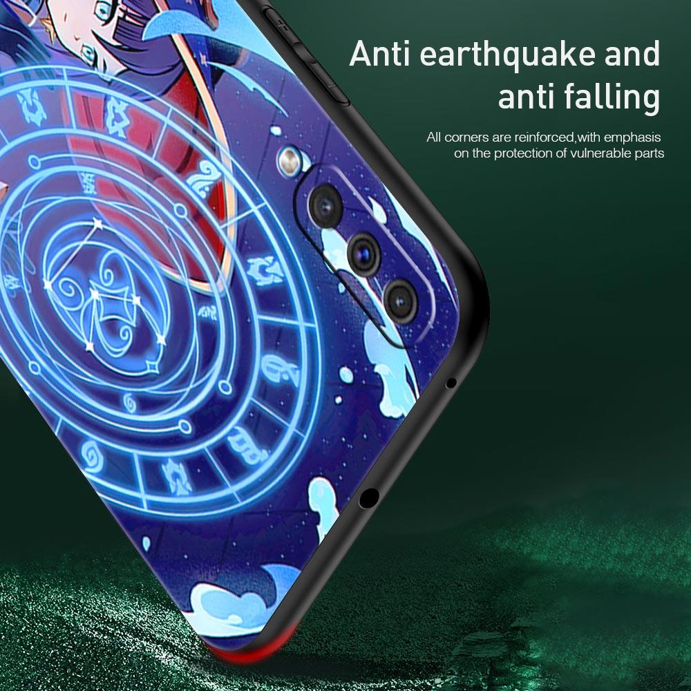 Чехол для телефона Samsung Galaxy A52 A14 A50 A70 A10S A30 A40 A20S A20E A02S A12 A22 A72 A32 5G A04s Genshin Impact силиконовый чехол