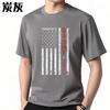 New Arrived Unisex Round Neck Tshirt Vintage Promoted To Daddy 2021 American Flag Design Anime For Him Tee Shirt Breathable Tee