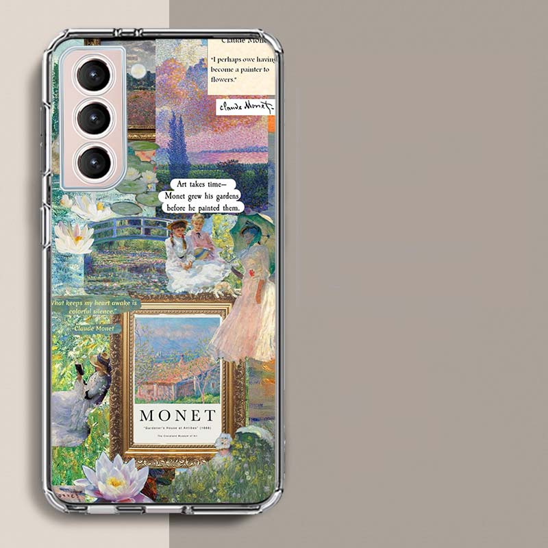 Чехол для телефона с рисунком Клода Моне для Samsung A16 A26 A36 A56 A17 A15 A25 A35 A55 A14 A24 A34 A54 A04S A05S Galaxy Note 20 10 9 8 A9 A