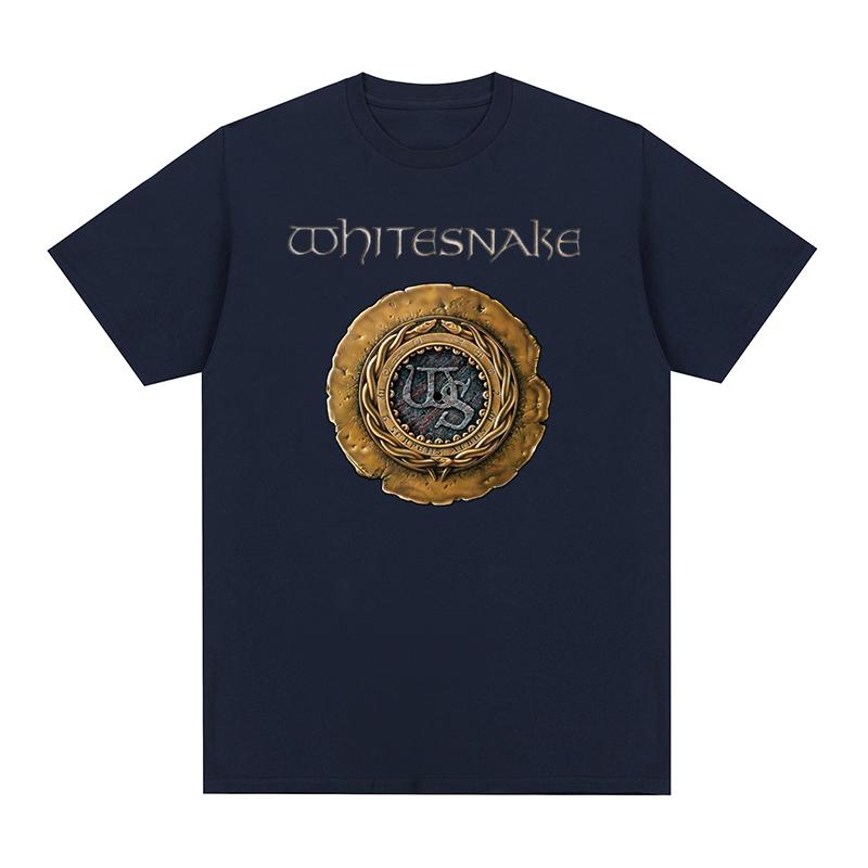 English rock band Whitesnake Vintage Tshirt Gothic Gift Harajuku Streetwear Cotton Men T shirt New Tee Tshirt Womens Tops
