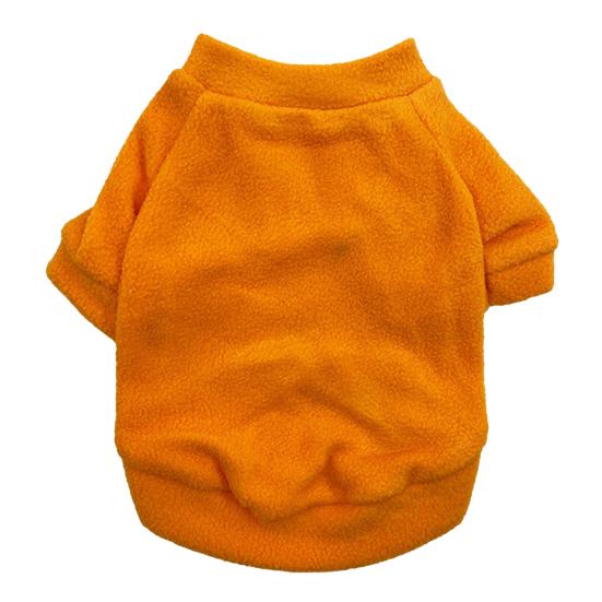 Одежда для домашних животных, супермягкий износостойкий флисовый однотонный пуловер для щенков, пуловер для домашних животных