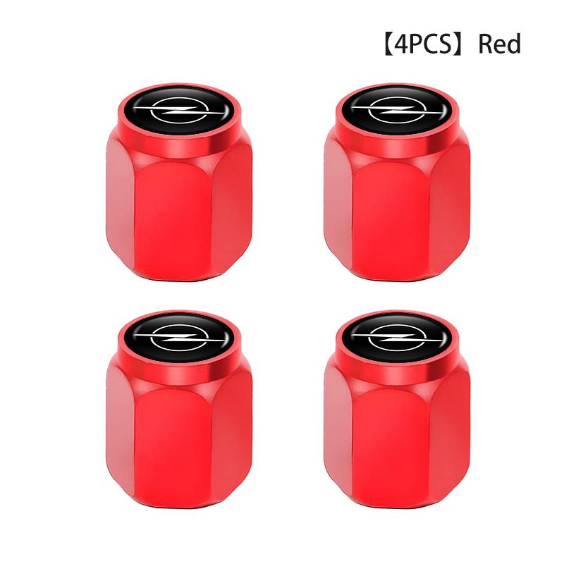 4PCS Car Wheel Air Stem Cover Tire Valve Leak Proof Caps Auto Accessories For Vauxhall Corsa VXR Crossland Combo Life Astra Stem Caps1