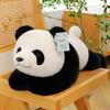 New Simulation Lying Down Giant Panda Plush Toy Cute Pet Home Ornament Children Sleeping Throw Pillow Chengdu Souvenir