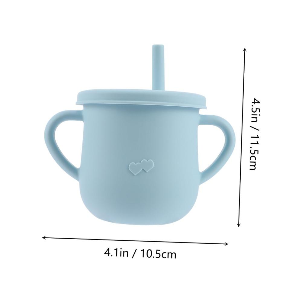 Anti-Hot Baby Feeding Cups Drinks Sippy Cup New Silicone Cups