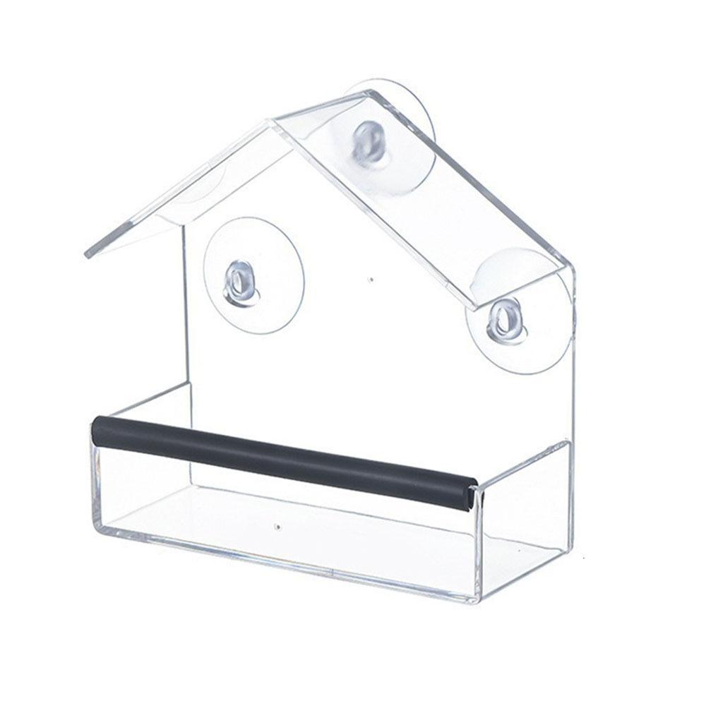 Прозрачные кормушки для птиц Пластиковый домик для птиц на окно Кормушки для птиц на подоконник Снаружи Сад