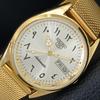 АВТОМАТИЧЕСКИЕ ВИНТАЖНЫЕ ОТРЕМОНТИРОВАННЫЕ МУЖСКИЕ ЧАСЫ SEIKO 5 ЯПОНИЯ СЕРЕБРЯНЫЙ ЦИФЕРБЛАТ a444074-1