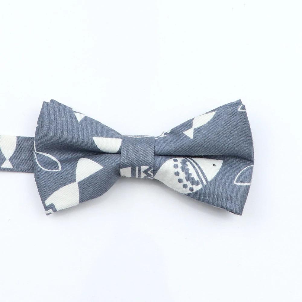Floral Cotton Bowtie Elephants Whales Flower Pattern Parent Children Family Set Colorful Butterfly Wedding Party Accessory Gifts