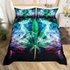 Vintage Mushroom Three-Piece Quilt Cover Digital Printing Bedding Set Bohemian Bed Cover