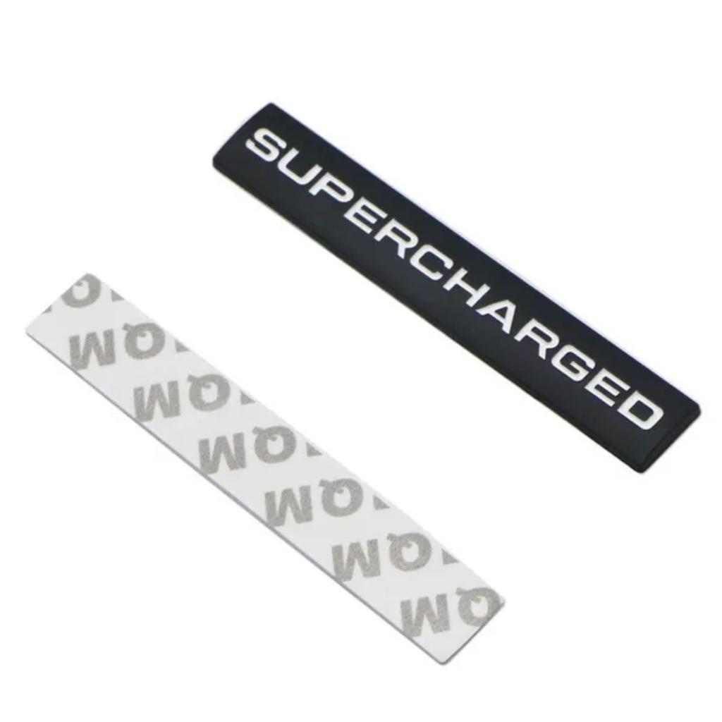 Supercharged Letter Car Sticker Emblem Auto Badge Decal