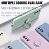 Case for Samsung Galaxy A54 5G Liquid Silicone Ring Holder Soft Phone Cover for Samsung Galaxy A54 5G  Shockproof Back Fundas
