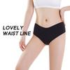 Shanhao  Biodegradable Bamboo Culottes Menstruelles Low Waist Leakproof Knitted High Cut Washable for Women's Menstrual