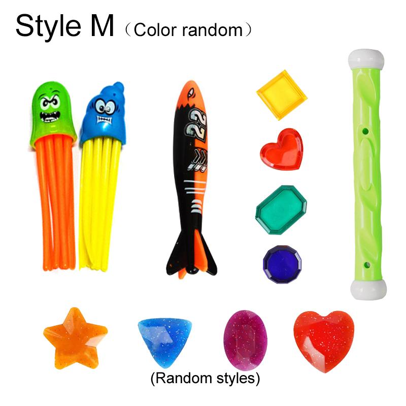 Игрушка для дайвинга Пластиковая Детская Подводное обучение Летний Поплавок Аксессуары для бассейна Торпеда Водоросли Водные игрушки для детей TMZ