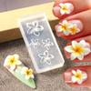 Xiaomi 5D Flower Silicone Mold Nail Carving Mould Stencils Acrylic Plumeria Flower Spring Nail Art Decorations Manicure Template Tools