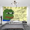Грустный Лягушонок Пепе Смешные Мемы Студенческая Комната Общежитие Вечеринка Декор Настенный Гобелен Плед для Дивана