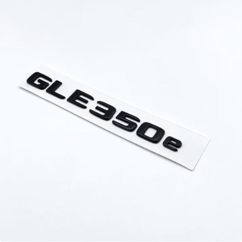 3D ABS Chrome Glossy Black Letters GLE350e GLE350de GLE500e 4Matic Emblem for Mercedes Benz W166 Car Trunk Logo Sticker BF1