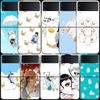 Аниме Гинтама Мистер. Чехол для телефона 'Капля дождя' для Samsung Z Flip 7 6 5G Galaxy Z Flip 5 4 3 Черный Жесткий Чехол-Ракушка Роскошный ПК Корпус Coque