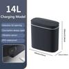 14 л Автоматическое мусорное ведро с крышкой Интеллектуальное бесконтактное мусорное ведро IPX5 Водонепроницаемое электрическое мусорное ведро для узкого пространства ванной комнаты