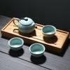 Керамический чайный набор для кунг-фу, обожженный в печи ручной работы