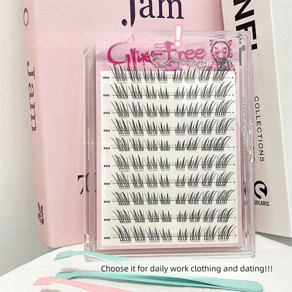 Корейский стиль Кошачий глаз Накладные ресницы Комический глаз Пучковые ресницы Набор для наращивания ресниц Женщины
