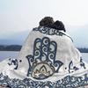 Рука Хамсы Рука Фатимы Флисовый Плед Мусульманский Плед для Дивана Офиса Теплое Постельное Белье
