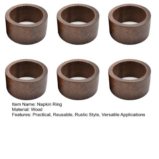 Wood Napkin Rings Rustic Napkin Holders Reusable Napkin Rings for Dinner Party Wedding Christmas Home Farmhouse Decor