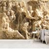 3D Photo Wallpaper 3D Stereoscopic Retro Sculpture Statue Art Fresco Wall Painting Living Room Restaurant Study Room Decor Mural Wall Covering