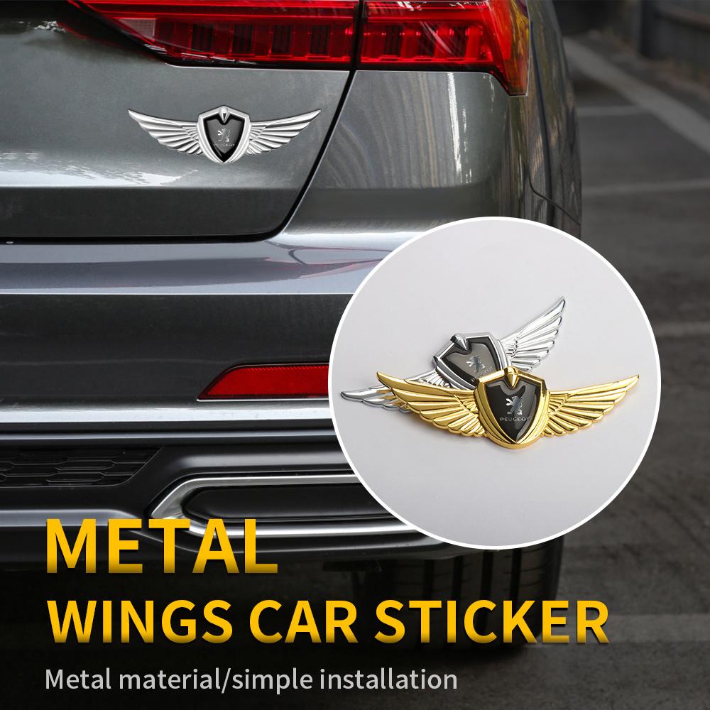 3D Metal Car Body Trunk Emblem Sticker Badge Decoration Decal For Peugeot 206 3008 207 208 307 308 408 2008 5008 107 Accessories
