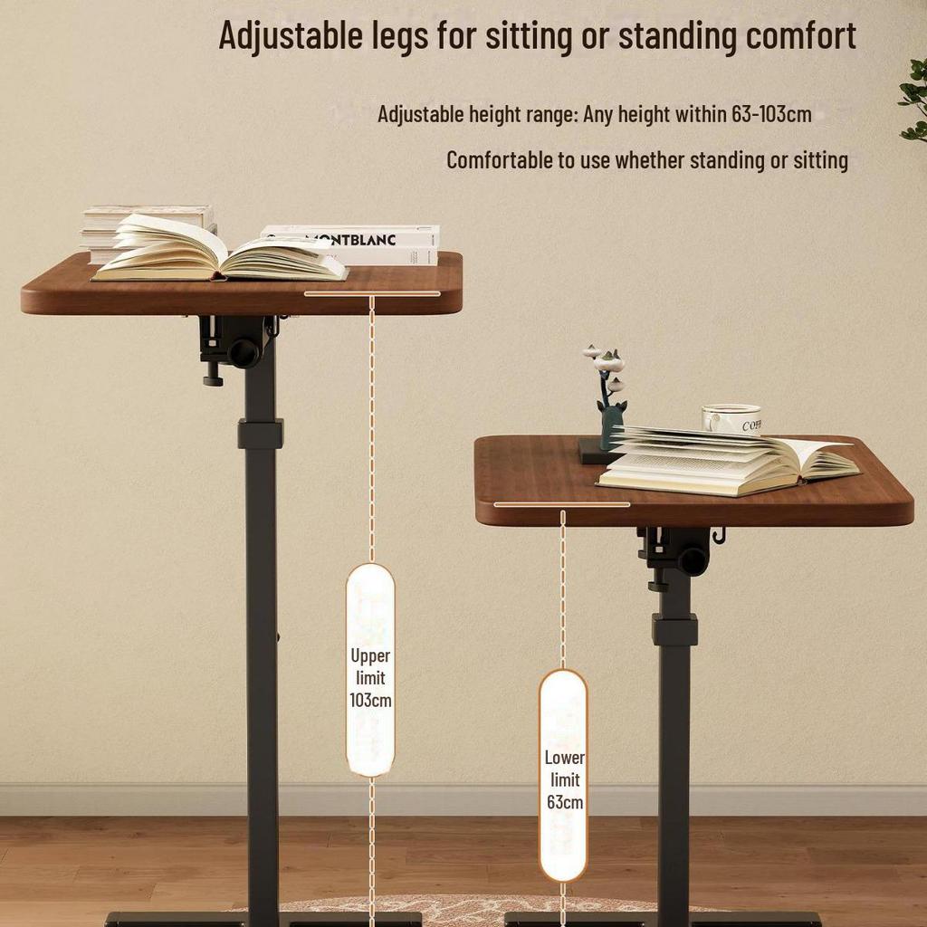 Foldable Mobile Desk: Bedside, Sofa, or Study Table for Living Room or Bedroom.