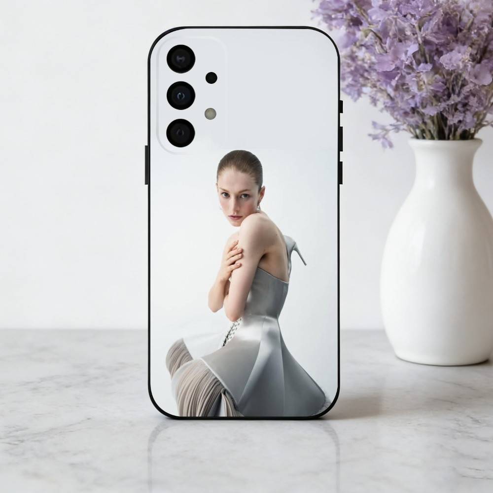 H-Hunter S-Schafer Чехол для телефона с актрисой для Samsung Galaxy A73,A72,A71,A70,A53,A52,A51,Другие Мягкий черный корпус