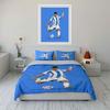 Soccer player kicking ball. Bedding sets Duvet cover sets Duvet covers Pillowcases(1 * Duvet Cover 2 * Pillowcases without duvet insert)