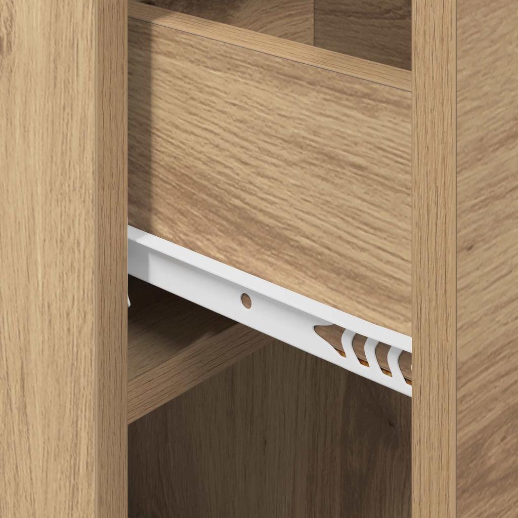 Bedside Cabinet Set 2 pcs Artisan Oak 29 x 31.5 x 49 cm Engineered Wood
