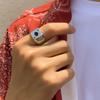 Модное Мужское Металлическое Кольцо в Стиле Хип-Хоп Уличный Стиль Корейская Версия Кольцо в Стиле Ins Новинка Креативное Кольцо с Буквой