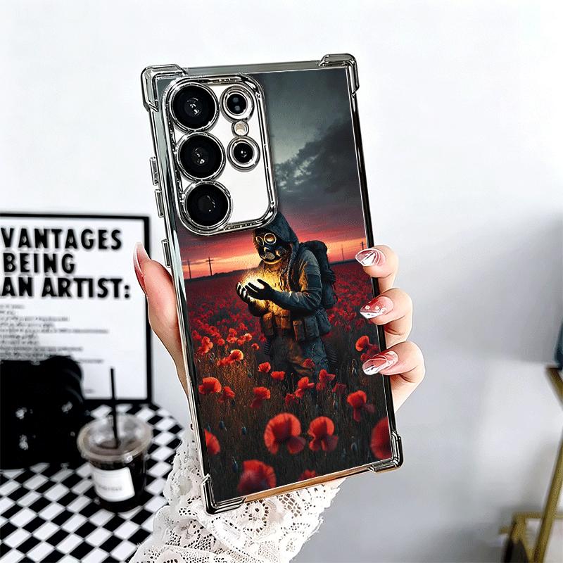 Крутой чехол для телефона с покрытием S-Stalker Game для Samsung Galaxy S24 S25 FE S26 Edge S23 Ultra S22 S21 Plus S20 Защита от падения с Airbag