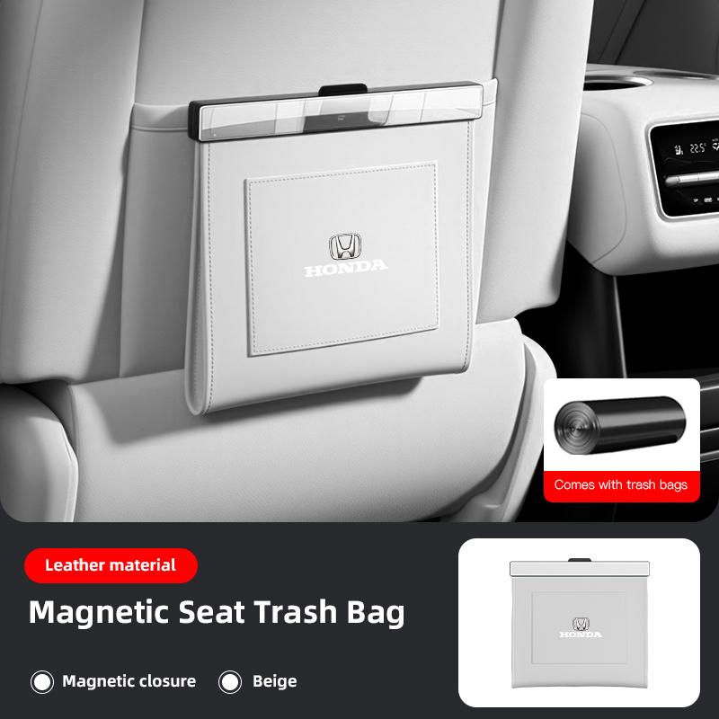 Car Seat Back Trash Bag Interior Storage Accessories For Honda CR-V Accord Civic HR-V Pilot Odyssey Fit Jazz Vezel CITY Freed AS9