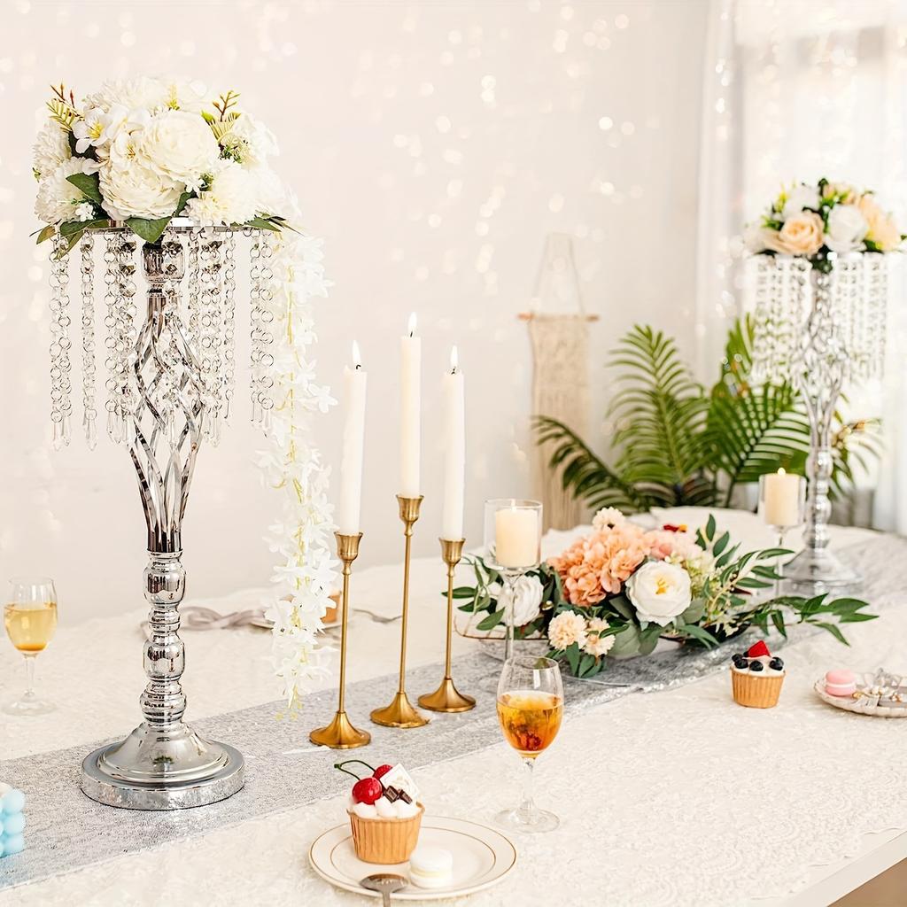 2 Wedding Flower Stand,table Decor,wrought Iron Plating Craft Flower Stand for Wedding Party Birthday Party,wedding Table Centerpiece,christmas Hacor