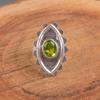 Rare Peridot Gemstone 925 Sterling Silver Jewelry Handmade Ring Unique Gift Idea RR-6-5