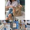 Fashionable Printed Canvas Tote Bag Large Capacity Shoulder Bag For Everyday Use