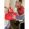 Fashion Portable Red Small Bag Women's New Simple Pillow Bag Versatile Shoulder Messenger Bag