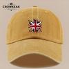 pc Union Jack Pattern Print Baseball Cap Unisex Vintage Distressed Dad Hat Adjustable Outdoor Trucker Hat for Graduation Be
