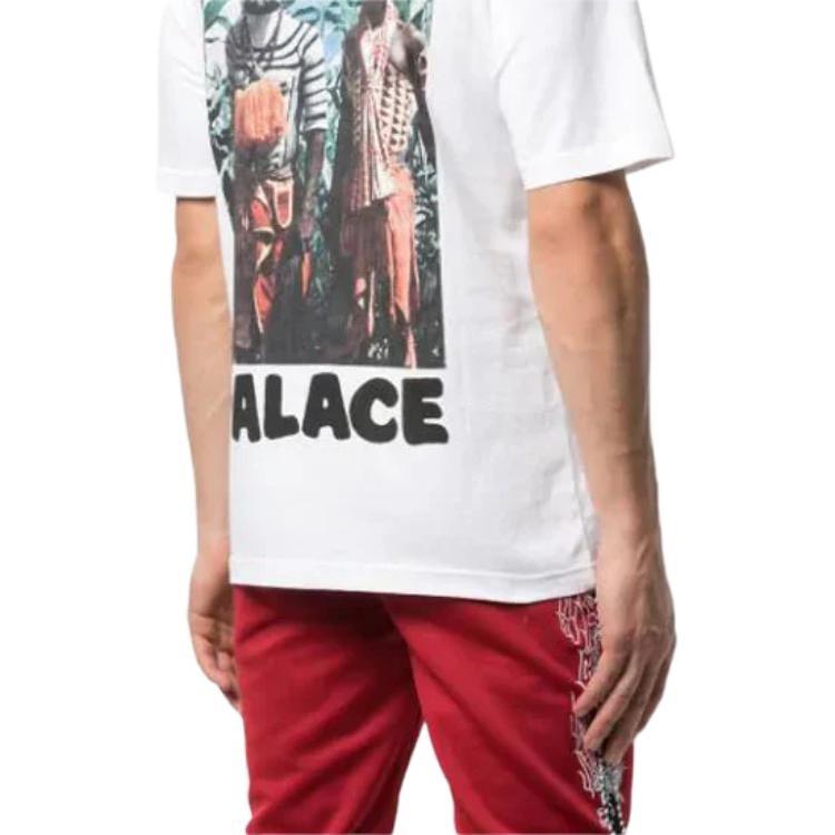 PALACE Stoggie White Chest Back Printing Short Sleeve Unisex P18fw053