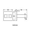 Wall Mounted Modern Gold Shower Bracket Brass Bathroom Shower Head Holder for Hand Showers with Easy Installation