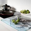 Decorative Glass Cutting and Serving Board Cubic Concrete 60x52 cm