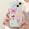 Чехол для телефона Relif 3d Butterfly Flower Ins Tulips для iPhone 11 12 Promax 14 13 Pro Max, мягкий силиконовый Imd Cartoon Cute Cover Capa