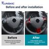 Настоящее Мягкое Углеродное Волокно Для Vauxhall Opel Astra H MK5 2004 2005 2006 2007 2008 2009 2010 Автомобиль Рулевое Колесо Кнопка Рамка Наклейка